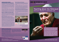 Teaching about the Holocaust