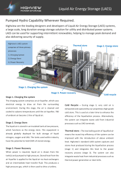 Liquid Air Energy Storage (LAES)