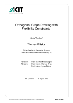 Orthogonal Graph Drawing with Flexibility - ITI Wagner