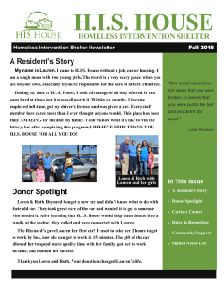 September 2016 Newsletter