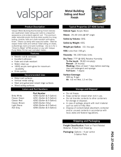 PDS 27-4260 - Valspar Paint