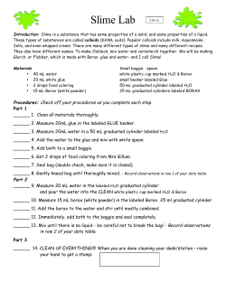 Slime Lab - Mrs Gillum`s Web Page!
