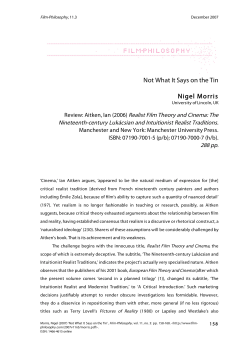 Not What It Says on the Tin Nigel Morris - Film