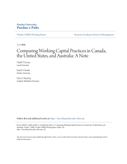 Comparing Working Capital Practices in Canada, the United States
