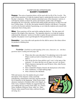 QUESTIONING STRATEGIES