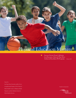 Physical Education Matters