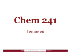 Lecture 26 - UMass Amherst