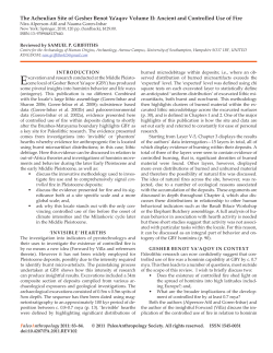 The Acheulian Site of Gesher Benot Ya`aqov Volume II: Ancient and