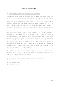 compton scattering - NUS Physics Department