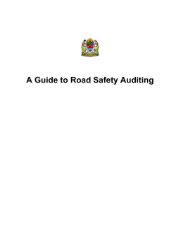 A Guide to Road Safety Auditing