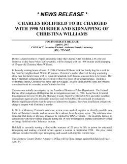 NEWS RELEASE - County of Monterey