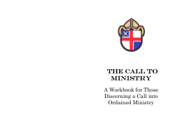 the call to ministry - The Episcopal Diocese of Central Florida