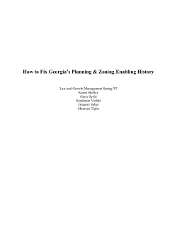 New Zoning Enabling Act for GA