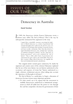 Democracy in Australia
