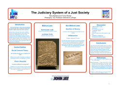 The Judiciary System of a Just Society