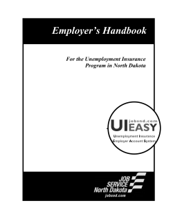To The Employer - Job Service North Dakota