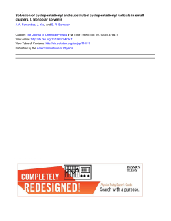 Solvation of cyclopentadienyl and substituted cyclopentadienyl
