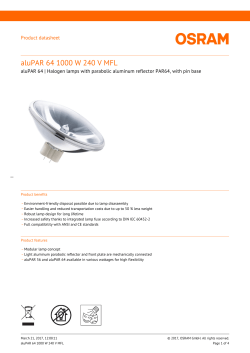 aluPAR 64 1000 W 240 V MFL