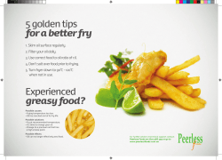 5 golden tips for a better fry Experienced greasy food?
