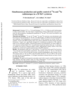 Simultaneous production and quality control of 73Se and 75Se