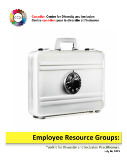 CCDI Toolkit: Employee Resource Groups