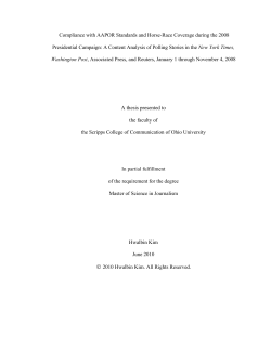 Compliance with AAPOR Standards and Horse