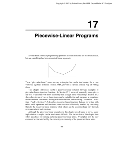 Piecewise-Linear Programs
