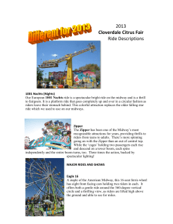 The Rides We Are Bringing