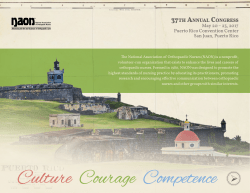 NAON 37th Annual Congress Prospectus