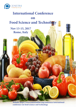 International Conference on Food Science and Technology