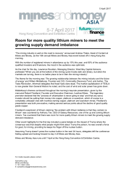 Room for more quality lithium miners to meet the growing supply