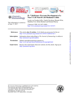 IL-7 Deficiency Prevents Development of a Non-T Cell Non