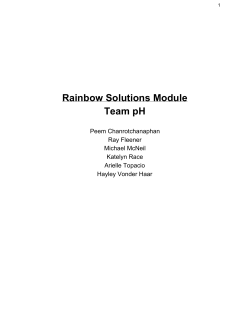 Rainbow Solutions Module Team pH - Rose