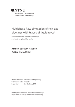 Multiphase flow simulation of rich gas pipelines with traces of liquid