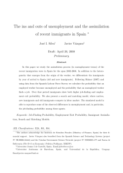 The ins and outs of unemployment and the assimilation of recent