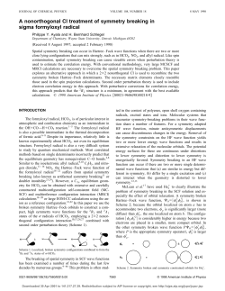 A nonorthogonal CI treatment of symmetry breaking in sigma