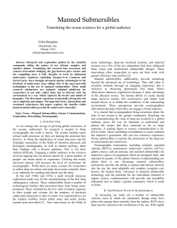Manned Submersibles
