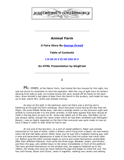 Orwell`s Animal Farm