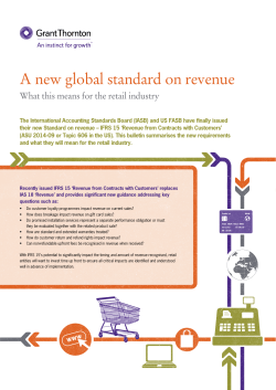 A new global standard on revenue