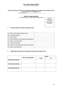 (a) Name of the officer reported upon