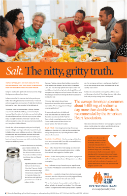 Sodium - Cape Fear Valley Health