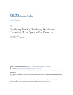 Gendering the City, Gendering the Nation: Contesting Urban Space