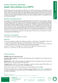 Apple stem pitting virus (ASPV)