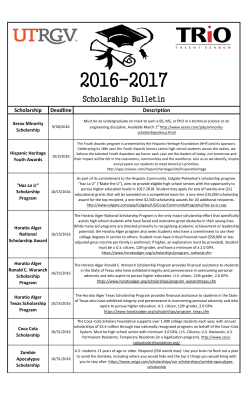 Scholarship Listing