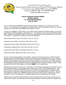 Tony L. Hoch, Sr. Vice President of the Kansas