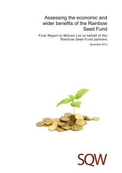 Assessing the Economic and Wider Benefits of the Rainbow Seed