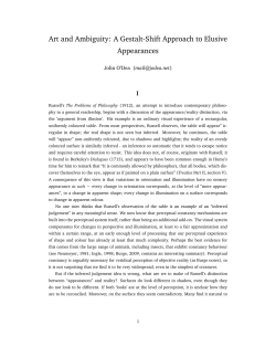 Art and Ambiguity: A Gestalt-Shift Approach to Elusive