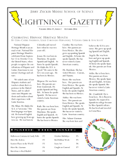 lightning gazette - Jerry Zucker Middle School Of Science