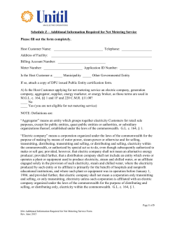 Schedule Z &ndash; Additional Information Required for Net