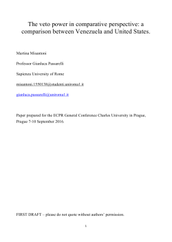 The veto power in comparative perspective: a comparison between